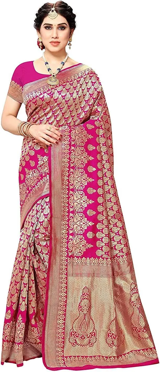 Pink saree